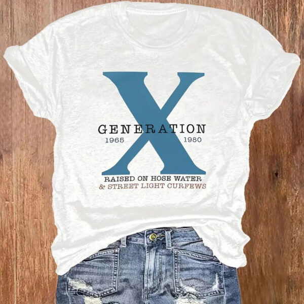 Women's Casual Short Sleeve Tee - Summer Round Neck Letter Print Top - Image 3