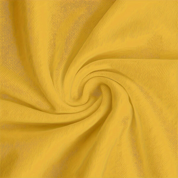 Women's Yellow Round Neck Short Sleeve T-Shirt - Casual Summer Top With English Print - Image 3