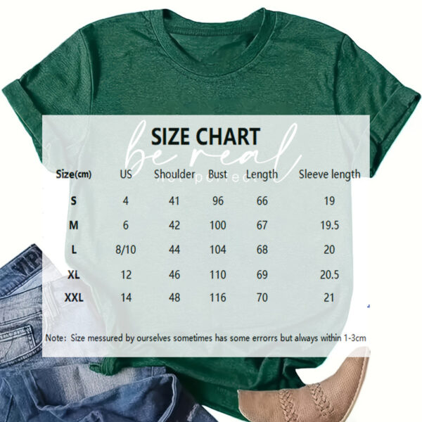 Women's Round Neck Short Sleeve T-Shirt - 'Be Real' Slogan Print, Casual Summer Tee - Image 4