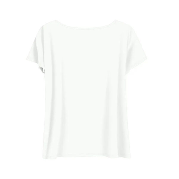 Women's Round Neck Short Sleeve T-Shirt With Letter Print, Casual Summer Top - Image 3