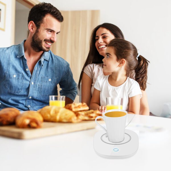 1Pc Coffee Mug Warmer Cup Warmer Auto Shut Off Coffee Tea Milk Electric Heater Pad Office Home Desk Electric Beverage Warmer Mat - Image 7