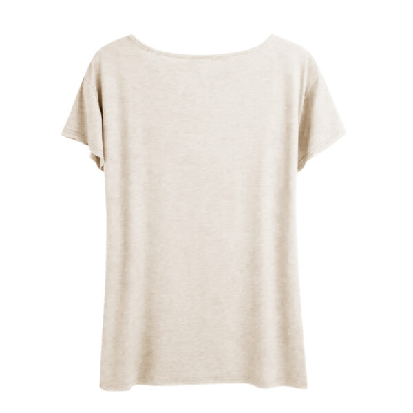 Women's 'MOMO NANA' Print Short Sleeve T-Shirt - Casual Round Neck Summer Top - Image 3