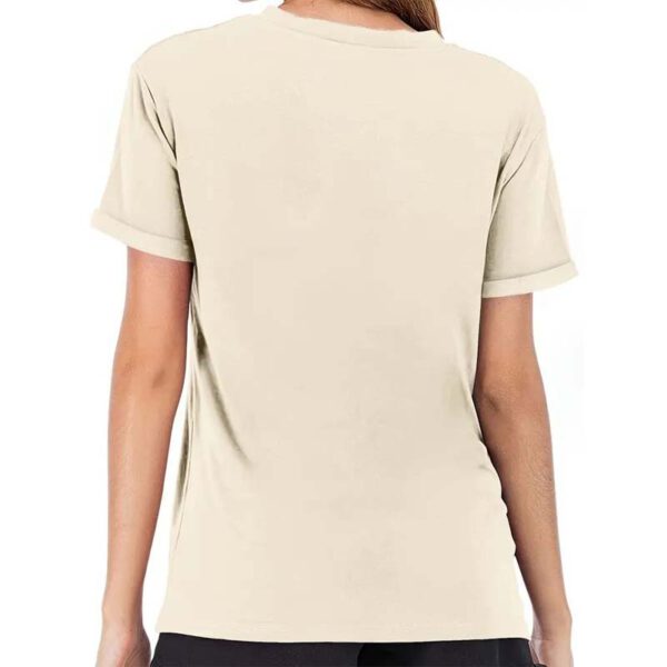 Women's Round Neck Short Sleeve T-Shirt - Sun Over Mountains & 'COLORADO' Print, Casual Summer Tee - Image 4