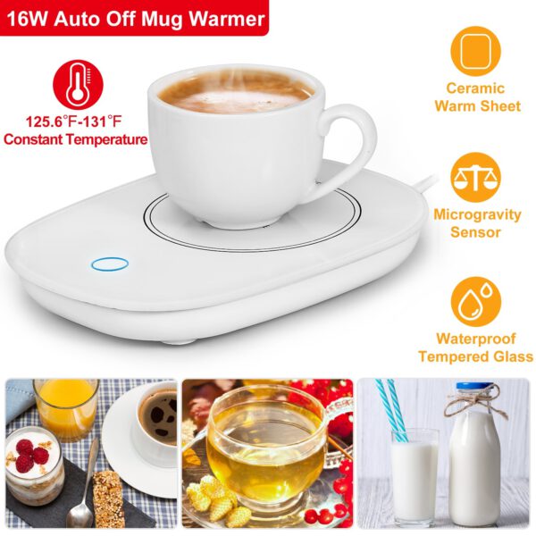 1Pc Coffee Mug Warmer Cup Warmer Auto Shut Off Coffee Tea Milk Electric Heater Pad Office Home Desk Electric Beverage Warmer Mat